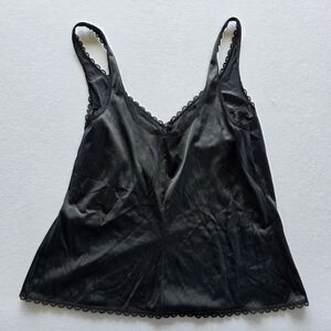 Sears Elegant Black Camisole with Lace Detail